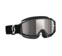 §Gafas de Cross Scott Primal Negro-Blanco-Plateado§