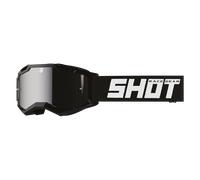 Gafas de Cross Shot Assault 2.0 Solid Glossy-Silver Iridium Lens Negro brillante Negro brillante