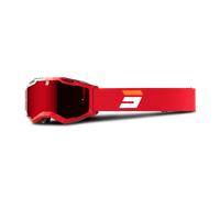 Shot Iris 2.0 Fusion Gafas de motocross, blanco-rojo para Hombres