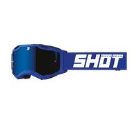 Gafas De Cross Shot Race Gear Assault 2.0 Solid 27 Azul Reflex Brillante Azul Reflex Brillante