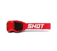 Gafas De Cross Shot Race Gear Rocket 2.0 Solid Infantil 27 Rojo Brillante Rojo Brillante