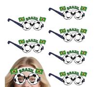 Gafas de de Fútbol | Decoraciones para s Deportivas - Seis Gafas Deportivas de Animación,para Adolescentes Adultos Aficionados Ver Partidos Día de Partido Cumpleaños Carnaval Eventos en Estadios Bares