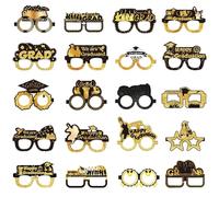 Gafas de de graduación, graduación de papel Lunas Marco - 20 piezas de papel de entrega de gafas de papel,Gafas divertidas para decoraciones de Suministros de vacaciones en casa