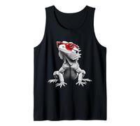 Gafas de dragón Barbudo con diseño de Lagarto Divertido Minimalista Camiseta sin Mangas