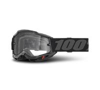 §Gafas de Cross 100% Accuri 2 Enduro Moto Negro-Transparente§