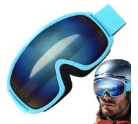 Gafas de esquí antivaho, gafas de esquí sobre gafas, gafas de nieve de doble capa con protección UV, accesorios de esquí esféricos, gafas de snowboard ajustables para mujer, gafas de esquí antivaho