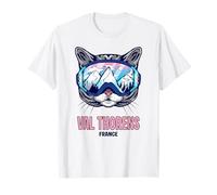 Gafas de esquí con diseño de Gato Val Thorens Camiseta