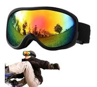 Gafas de esquí para hombre y mujer, protección UV, para esquí y snowboard, antivaho, correa ajustable, perfectas para todas las condiciones climáticas, ideales para hombres y mujeres, visión clara