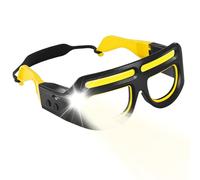 Gafas de faro recargables: luz LED con sensor de movimiento, modos de control táctil, equipo impermeable USB-C | 350-500 Admite correr, acampar, pescar, andar en bicicleta, caminar para usuarios que n
