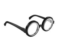 Gafas de Ffiesta Nnerd,Gafas de Mago para Fiestas Temáticas de Halloween Anteojos de Nerd con Lentes Transparentes Gafas de Mago Retro Gafas Gruesas y Divertidas Gafas de Disfraces para Adultos