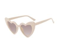 Gafas de forma genérica, gafas retro de color estilo corazón con protección UV, de colores para festivales, y vida cotidiana, Chips de Arroz y Té , Se référer au descriptif