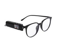 Gafas de Grabación de Vídeo Gafas para Cámara HD 2.7K Espía 110 Gran Angular WiFi POV en Primera con Reducción Inteligente de Ruido para Aventuras Deportes Al Aire Libre (Black)