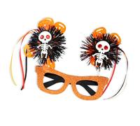 Gafas de Halloween con diseño de calavera, para fiestas, accesorios para fotos, celebraciones, fiestas, decoraciones festivas, marcos de gafas con purpurina