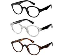 Gafas de lectura 3 pares primavera bisagra professer lectores para hombres y mujeres moda gafas para leer +1.75