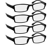 Gafas de lectura 9501 de TruVision Readers No Model, 2.00, Paquete de 4 Negro, 1