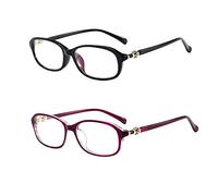 Gafas de Lectura Anti Luz Azul,Gafas de Lectura Lady Fashion,Gafas de Lectura de Protección Radiológica,Lente de Resina HD,Alta Transmisión de Luz,Dioptría (+2.75,2 colours)