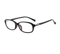 Gafas de Lectura Anti Luz Azul,Gafas de Lectura Lady Fashion,Gafas de Lectura de Protección Radiológica,Lente de Resina HD,Alta Transmisión de Luz,Dioptría (+0.75,Black)