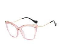 Gafas de lectura Anti luz azul gafas de ojo de gato gafas de montura grande gafas de moda vintage(Style 9)
