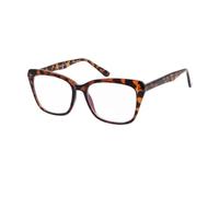 Gafas de lectura antirreflejo para mujer FS3832 - Montura ligera y flexible en CP, cómodo ajuste - Ideales para leer y ordenador - Estuche de piel y paño incluidos (CAREY, 1, Dioptrien)