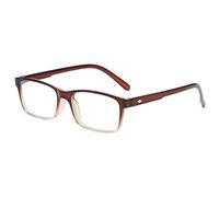 Gafas de Lectura,Gafas de Lectura Anti Luz Azul,Gafas de Ayuda Visual,Gafas de Protección Radiológica,Portátiles Y Cómodas,Templos de Material TR,Dioptrías (+1.50,Brown)