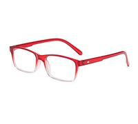 Gafas de Lectura,Gafas de Lectura Anti Luz Azul,Gafas de Ayuda Visual,Gafas de Protección Radiológica,Portátiles Y Cómodas,Templos de Material TR,Dioptrías (+2.50,Red)