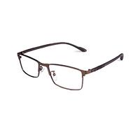 Gafas de Lectura,Gafas de Lectura Anti Luz Azul,Gafas de Computadora Con Bloqueo UV,Moda Ligera,Gafas de Lectura HD Para Hombre,Resina HD,Dioptría (+4.00,Brown)