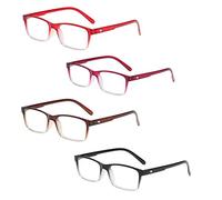 Gafas de Lectura,Gafas de Lectura Anti Luz Azul,Gafas de Protección Radiológica,Portátiles Y Cómodas,Templos de Material TR,Protección Antifatiga,4 Colores (+3.00)