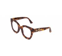 Gucci GG0208S Diseñador Gafas de Lectura Carey Havana Oro CAT Ojo 49mm