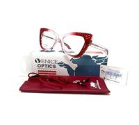 Gafas de lectura, presbicia, vista cansada, ULTIMA MODA, EXCLUSIVAS y modernas para mujer. VENICE FRIDA - Dioptrías: 1 a 3,5 (Rojo, +3.00)