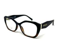 Gafas de lectura, presbicia, vista cansada, ULTIMA MODA, EXCLUSIVAS y modernas para mujer. VENICE KARINA - Dioptrías: 1 a 3,5 (NEGRO/MARRON, 2.5, Dioptrías)