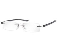 Gafas de lectura sin aro [Eschenbach 2913235] para hombres, antracita, Dioptría: 3,5