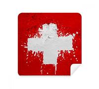 Gafas de limpieza con diseño de bandera de Suiza, gamuza limpiadora de pantalla, gamuza, 2 unidades