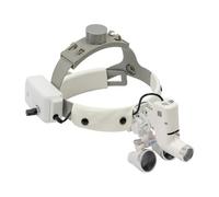 Gafas de lupa dentista con luz, 3,5 x 420 mm, lupa quirúrgica binocular con batería caricaturesca y caacciavite, lupas médicas para artesanía dental reparación de costura