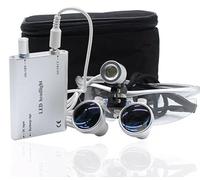 Gafas de lupa para dentista, con faro LED, 3,5 x 420 mm, con luz dentista, para todo tipo de operaciones quirúrgicas