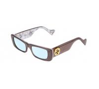 Gafas De Luz Azul Gucci GG0516S Para Mujer Mármol Gris Madre De Perla 52 Mm