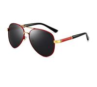 Gafas de moda fotocromo polarizadas Sonnenbrille für M?nner Frauen Autofahren Sonnenbrille 2026 2024, Rotes Gold, Talla única