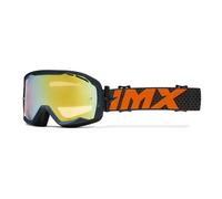 Gafas de moto iMX Endurance Flip de color azul anaranjado con plexiglás de iridio