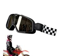 Gafas De Motocicleta - Gafas De Equitación Retro | Ojos Protectores Antiarena Para PC De TPU Para Casco 3/4 | Gafas De Esquí ATV Para Motocicletas Al Aire Libre | Equipo De Seguridad Para