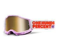 Gafas de motocross 100% Accuri 2 Hundreds con plexiglás dorado