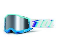 Gafas de motocross 100% Accuri Stamino con plexiglás plateado espejado