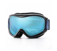 Gafas de motocross Gafas de esquí para hombre y mujer, con doble lente antivaho, para deportes de nieve en invierno.(C19 WHITE SILVER)