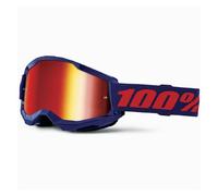 Gafas De Motocross MX Strata 2 100% NAVY CLARO / ESPEJO