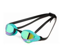 Arena Gafas de natación unisex Cobra Core Swipe antivaho para hombres y mujeres, lente de espejo de policarbonato, esmeralda-pavo real