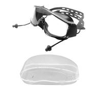 Gafas de natación con tapones para los oídos - Gafas de natación cristalinas, lente de protección UV | Junta de silicona con correa de cabeza ajustable, gafas de visión ancha antivaho