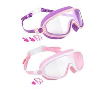 Gafas De Natación - Gafas Antivaho De Alta Definición para Niños | Gafass Anti-UV De Silicona Galvanizada para Niños | Gafass De Natación De Policarbonato A Prueba De Fugas | Juego Complet