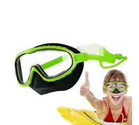 Gafas de Natación Infantiles - Gafas de Buceo con Protector Nasal | Máscara de Buceo para Niños | Protección Antivaho y Anti-UV, Visión Panorámica 180°, Sello Estanco Impermeable, Ajuste Cómodo para 4