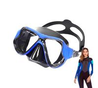 Gafas de natación para adultos con cubierta para la nariz, de templado, antivaho, visión clara de 180 °, máscara de buceo para piscina, océano y uso profesional