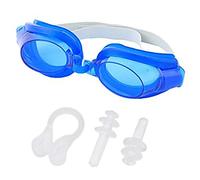 Gafas de natación para adultos, gafas antivaho, esnórquel, buceo, con cubierta para la nariz, tapón para los oídos, para niños, gafas de natación para niños, marco grande, impermeable, piezas de