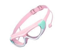 Gafas de Natación para Niños Clear View, Diseño Profesional Impermeable, sin Niebla para Actividades Acuáticas para Niños, 1 Juego (rosa rojo)