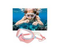 Gafas de natación para niños con cubierta de nariz, gafas de piscina, máscara de buceo de visión amplia, sin fugas, antivaho, protección UV, para niños y niñas de 3 a 14 años